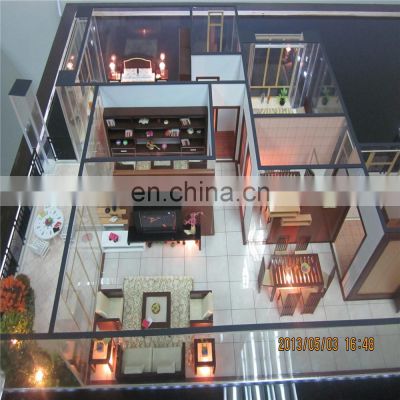 Architectural Miniature Scale Models of Internal Furniture Layout