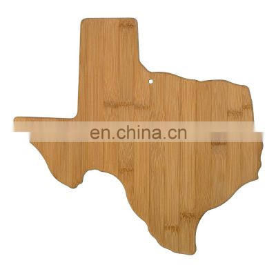 Custom High Quality Texas State Shaped Cutting Board Set Kitchen Map Shape Chopping Board