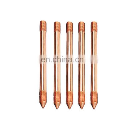 Strong corrosion resistance copper earth rod pure copper earth for sale