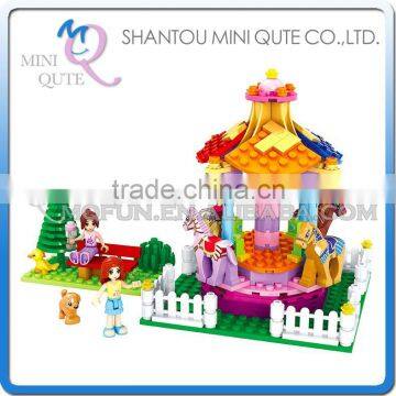 Mini Qute DIY kawaii pink girls dream Playground whirligig action figure plastic building block brick educational toy NO.24507