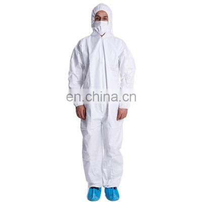 China Factory Disposable PP Coverall Protection Overall Body Jumpsuit for Chemical Resistant Safety Clothing