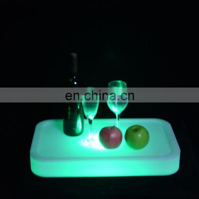 Portable Party Use Led Rechargeable Cooler Glowing Plastic Party Night club decoration luminous plastic LED ice bucket