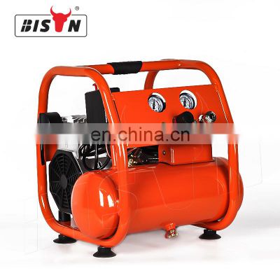 Bison China Mini Silent Oilless Air Compressor 1.5Hp 50Hz Portable Oil Free Air Compressor 6 Litre 230V