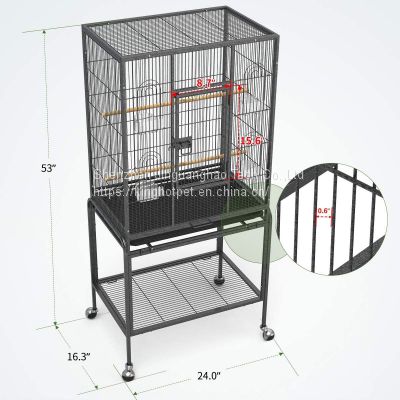 Stainless large parrot quail pigone cage breeding bird net budgie parrot cage