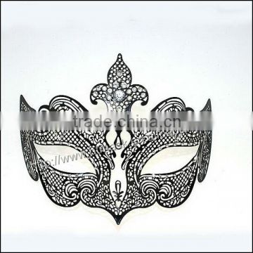 Wholesale Metal venetian Mask with Diamond and Hollow Out Princess Mask for Lady and Man