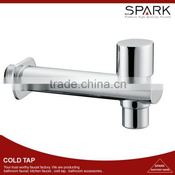 Single hole ball handle long neck chrome plating single cold tap hose bibcock bib tap