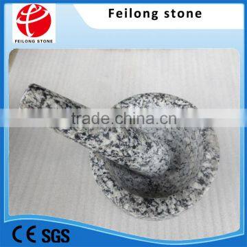 Hot sales round granite mortar and pestle