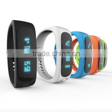 2015 Hot Selling New Model E02 Sport Bluetooth 4.0 Pedometer Smart Bracelet Health Sleep Monitoring Smartband