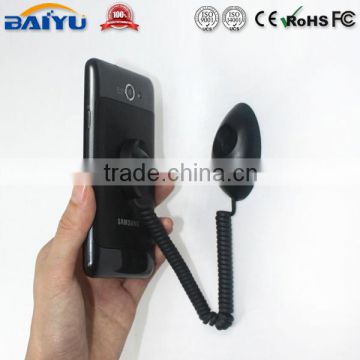 Thinnest retractable anti-theft alarm display stand for handset mobile phone smartphone charge bracket