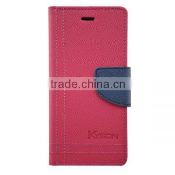 Personalized luxury wallet leather cell phone cover with card holder