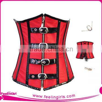 Wholesale Cheap Waist Training Red Underbust Corsets