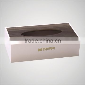 Manufacturer price square white porcelain tissue box