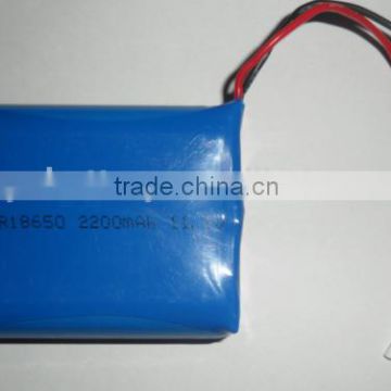 rechargeable li ion battery 18650 3.7v 2200mah/11.1v li-ion battery pack