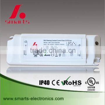 UL CE 350ma 40w dali single output dimmable driver