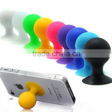 Silicone cellphone sucktion stand, Cellphone sucker stand, Promotional mobile phone sucktion stand holder, PTP052