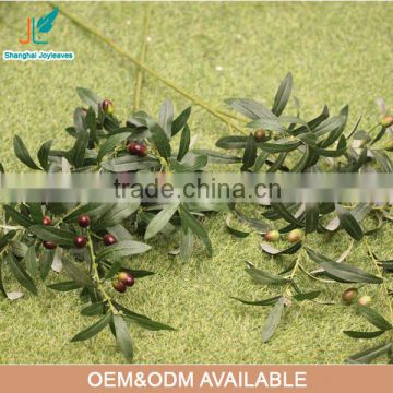long stem artificial olive branch with fruits