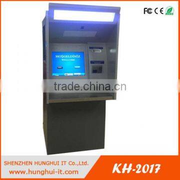 HungHui self service bank kiosk with cash dispenser money exchange machine kiosk