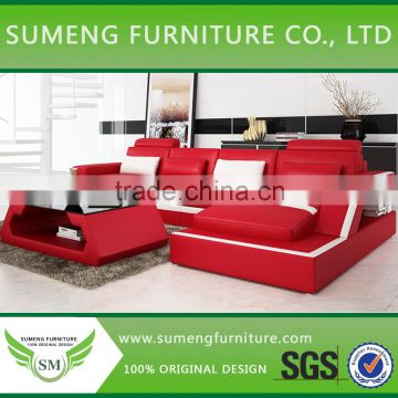 2014 Evergo leather sofa, China leather sofa chaise, Baochi modern sofa