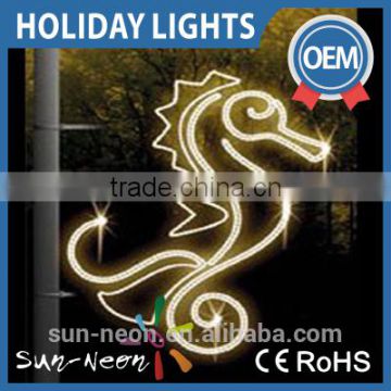 LED 2D New Design Decorative Christmas Sea Horse light /2D Motif Light(CE/ROHS)