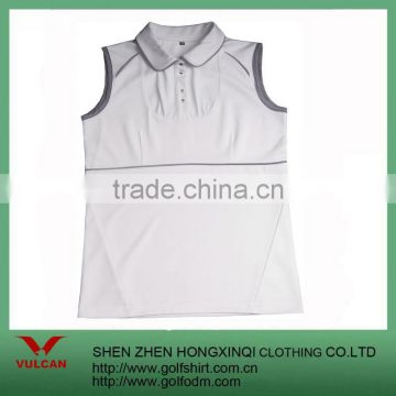 2013 Newest ladies golf t shirt without sleeve