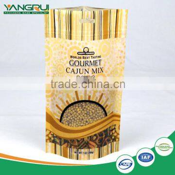 oem bags for food packaging with window snack food pouch coffee bag