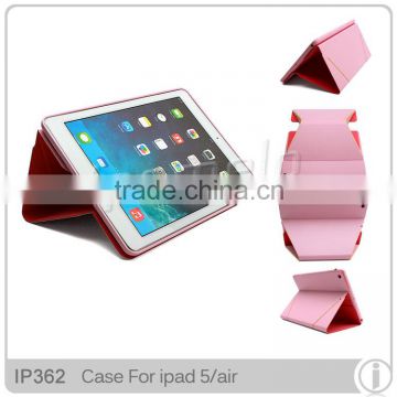leather shell tablet pc transformer case for iPad 5 air PU accessories cover