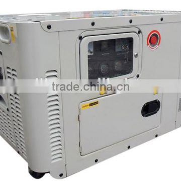 Silent 10 KVA diesel generator with wheels for home use