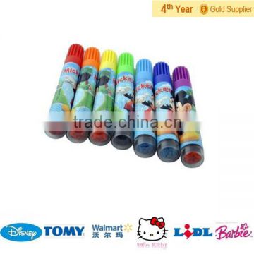 water color pens with roller stamp