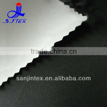 Polyester pongee +Pu white membrance used for jacket outdoor fabric
