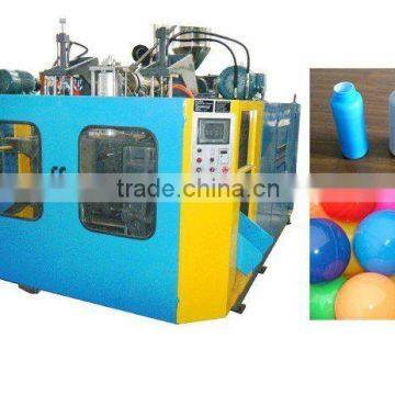 Plastic bottle blow moulding machine.