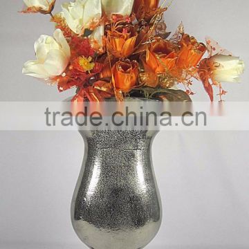 New Arrival ! Gold Metal Vase, Silver Flower Vase, Royal Silver Trumpet Vase For Decoration