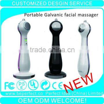 2013 Newest Handheld galvanic viration anti-wrinkle facial massager