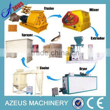 Good price high efficient cat / dog / fish feed usage animal feed pellet production line