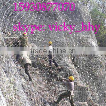 Rock fall barrier fence sns protecting system