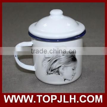 Promotional enamel dringking cup mug for sublimation printing