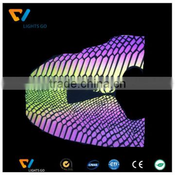 Dongguan manufacturer wholesale colorful rainbow reflective fabric for cool pants
