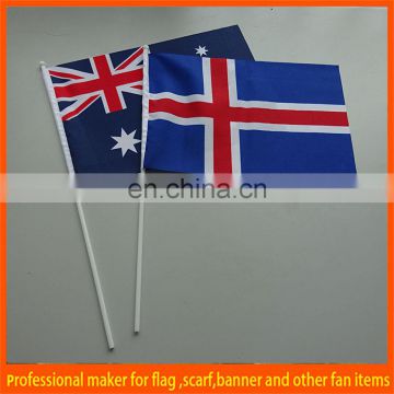 national country tope sell custom polyester hand flag