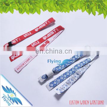 Customized Events Terry Cloth Festival Wristbands with Plastic Slider