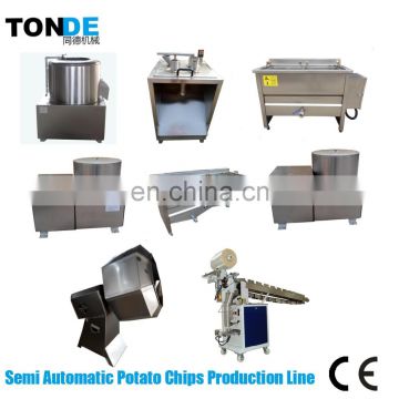 Factory Use Potato Chips Making Machine with Chips Packing Machine