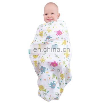 Cotton Gauze Bath Towel 2-Layer Baby Wrap Newborn Swaddle Blanket