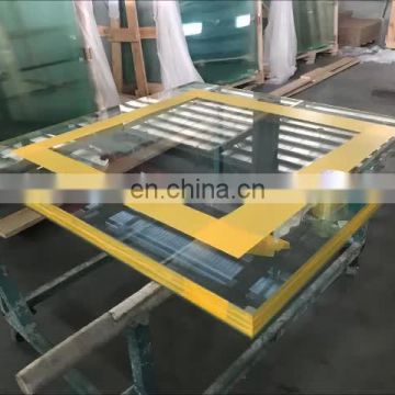 China Safety 12 mm 24mm 51mm bulletproof building tempered laminated glass for windows  and building with CE certificates