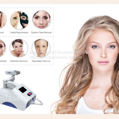 Remove The Pigmentation Caused By Color Pigment Mixture Q-switch Equipment Portable 