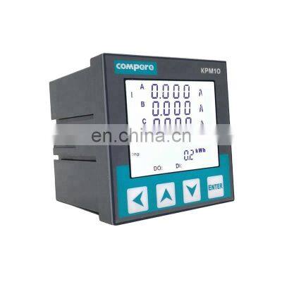 Voltage current energy monitoring digital panel 3 phase smart power monitor price