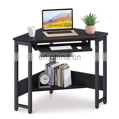 cheap home office furniture simple wooden triangle study makeup table modern office computer desk with drawer