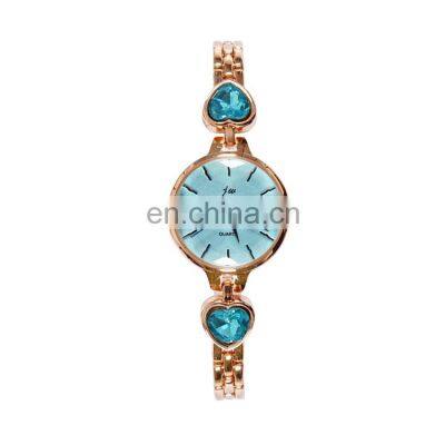 JW 6263 Charm quartz designer wrist watch slim chain strap stainless steel ladies watches