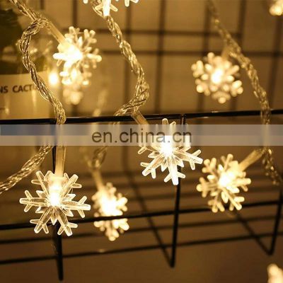 Hot Selling Recommended Snowflake Shape String Light Curtain Lights LED Party Decoration Lamp