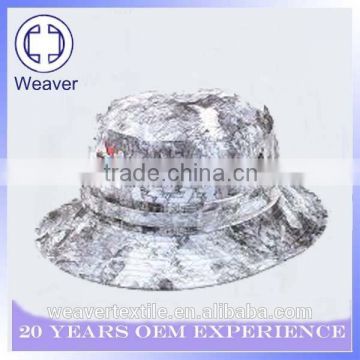 White Sublimation Floral Plain Bucket Hat in Bucket Hats