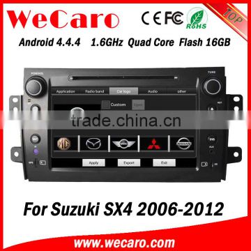 Wecaro WC-SS8081 Android 4.4.4 car dvd player quad core for suzuki sx4 double din car dvd gps navigation audio system