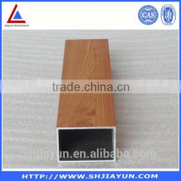 6000 series customized rectangular tube aluminium profile price per kg from Shanghai Jiayun