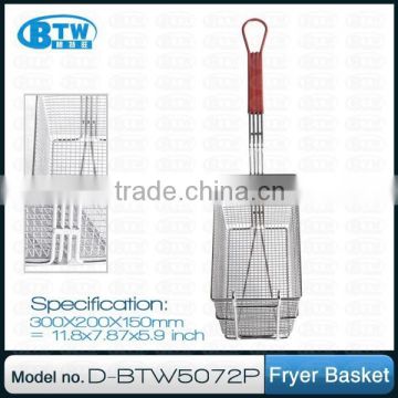 Good Quality Nikel Plated Iron Wire Fry Basket,Catering Equipment Accessories